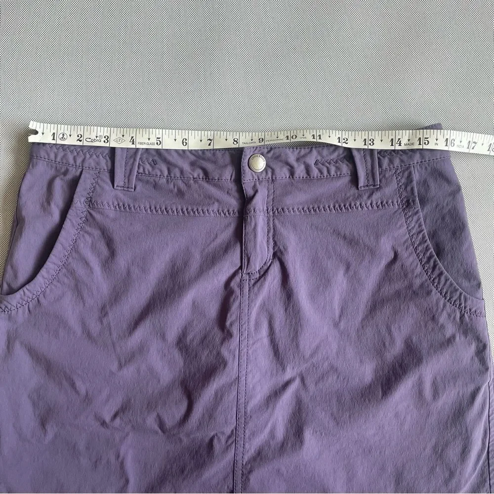 Eddie Bauer Purple Nylon Outdoor Sporty Hiking Skorts Women’s Size 6 - Picture 4 of 7